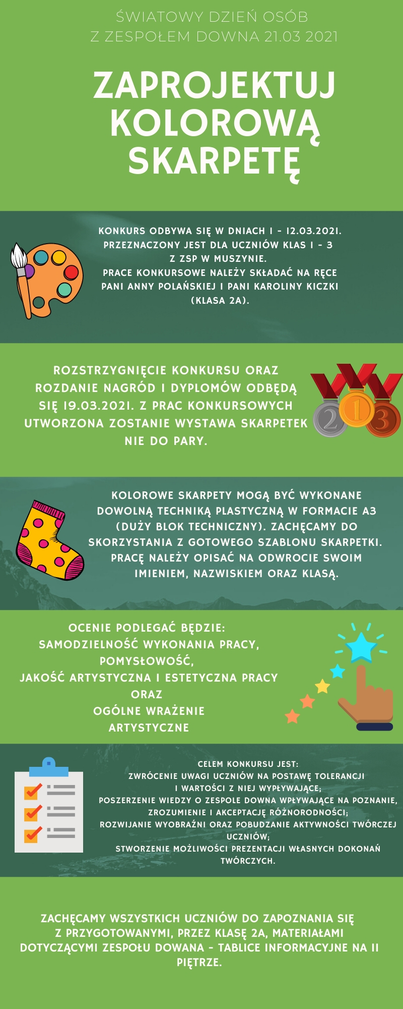 "Zaprojektuj kolorową skarpetę"